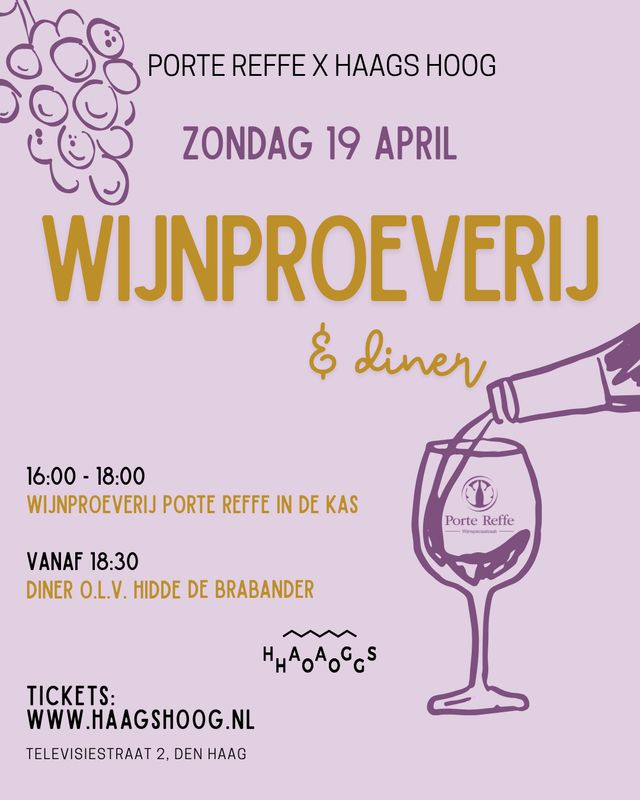 Porte Reffe Wijnproeverij &amp; Diner - 19 APRIL