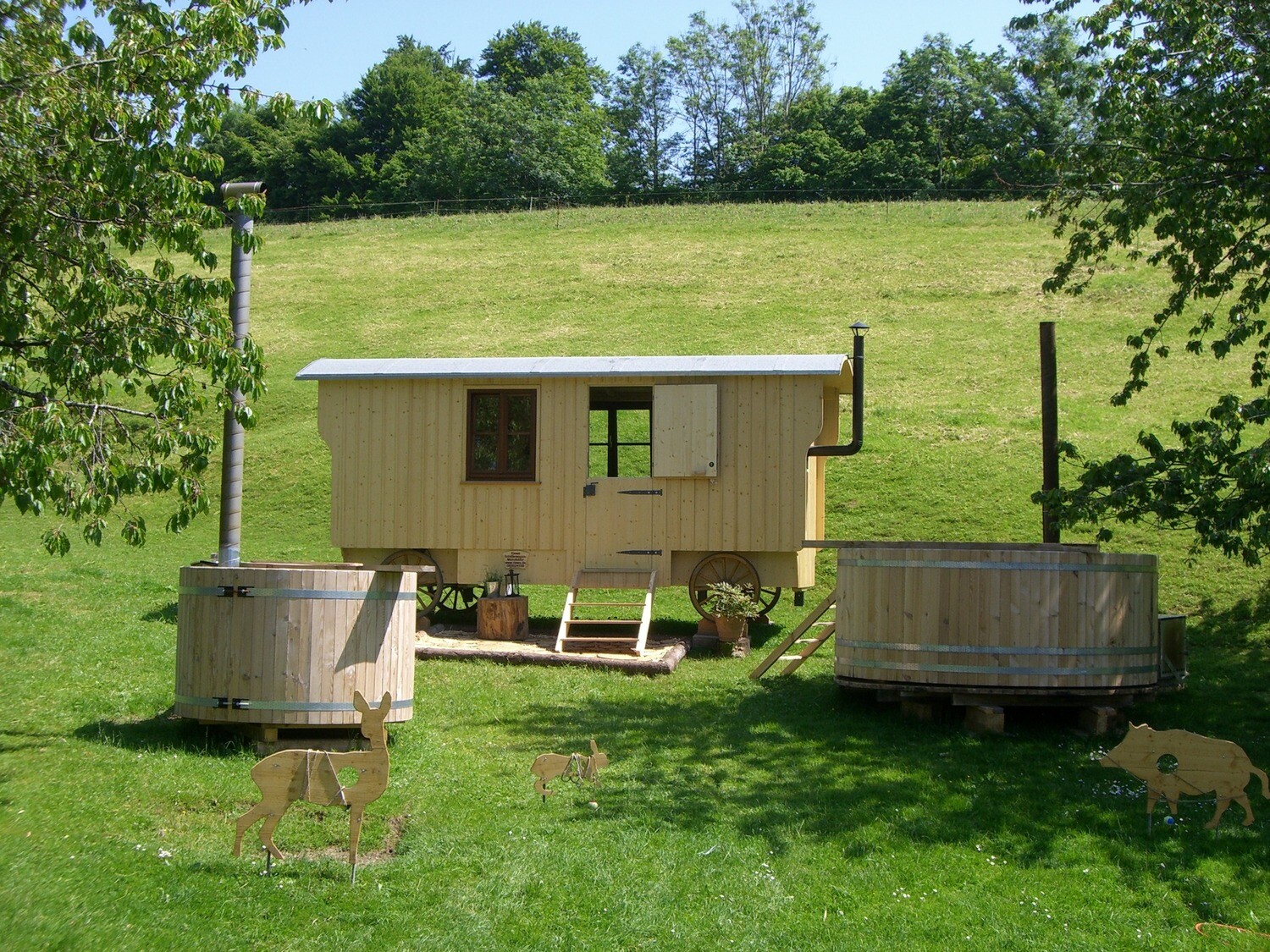 Übernachtung in unserem Zirkuswagen