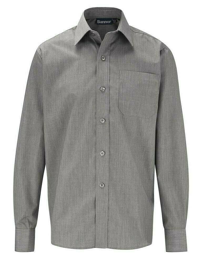 Long Sleeve Shirt in Grey for Boys by Banner
