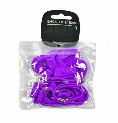 Pack of 24 Hair Bobbles (In Purple) (Ponio)