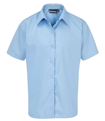 Short Sleeve Blouse for Girls in Blue