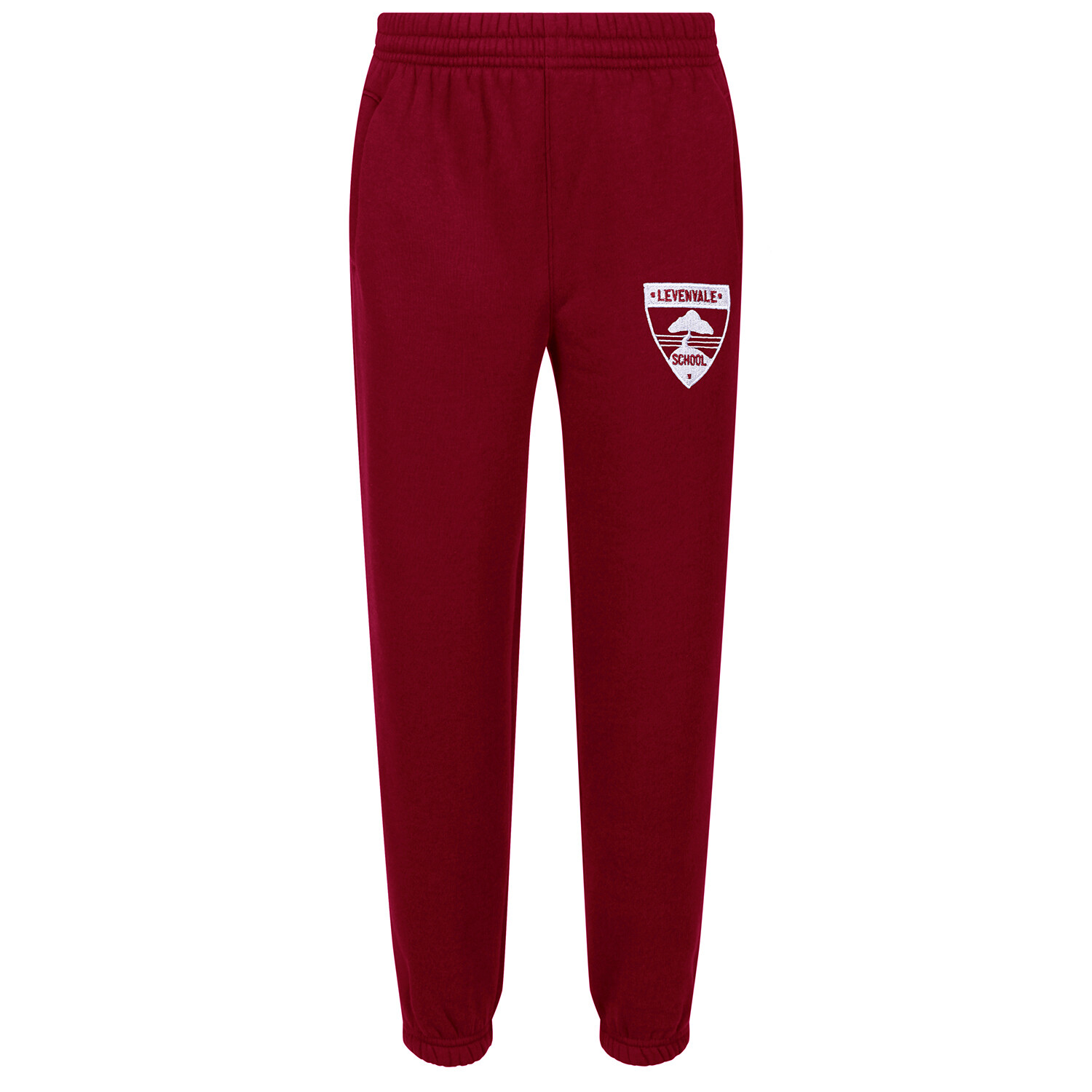 Levenvale Primary Jog Pant for PE & Outdoor Activity in Maroon