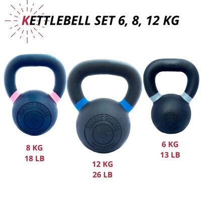 Kettlebell Set 6, 8, 12 KG
