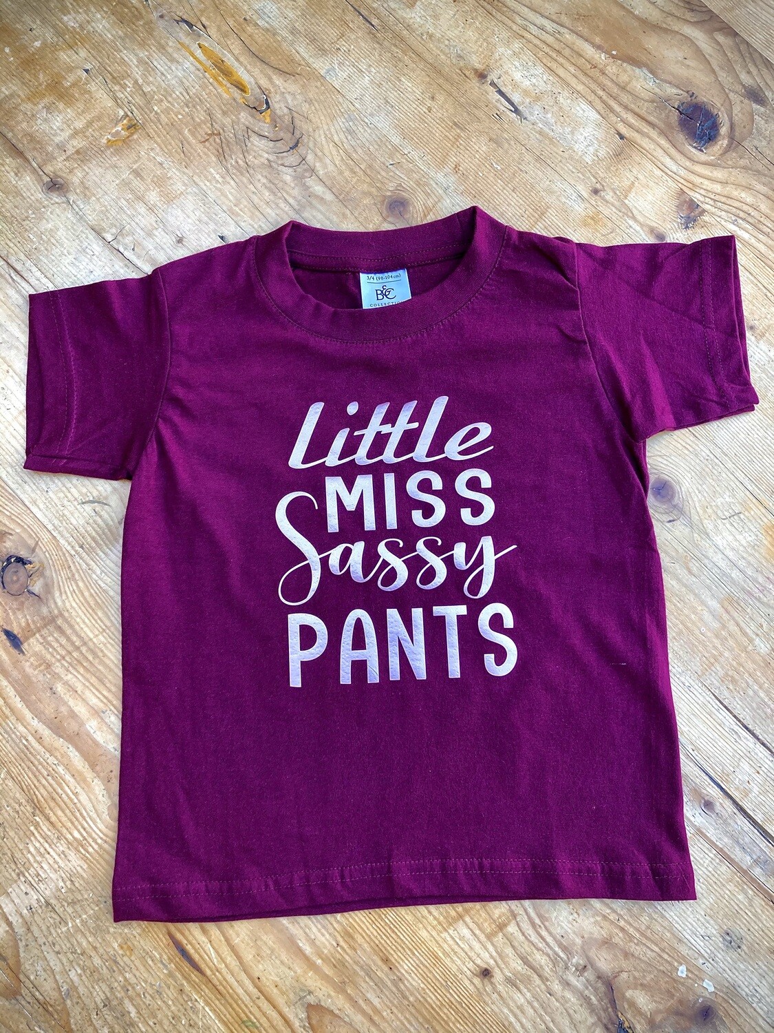 Little Miss Sassy Pants Kids T-Shirt