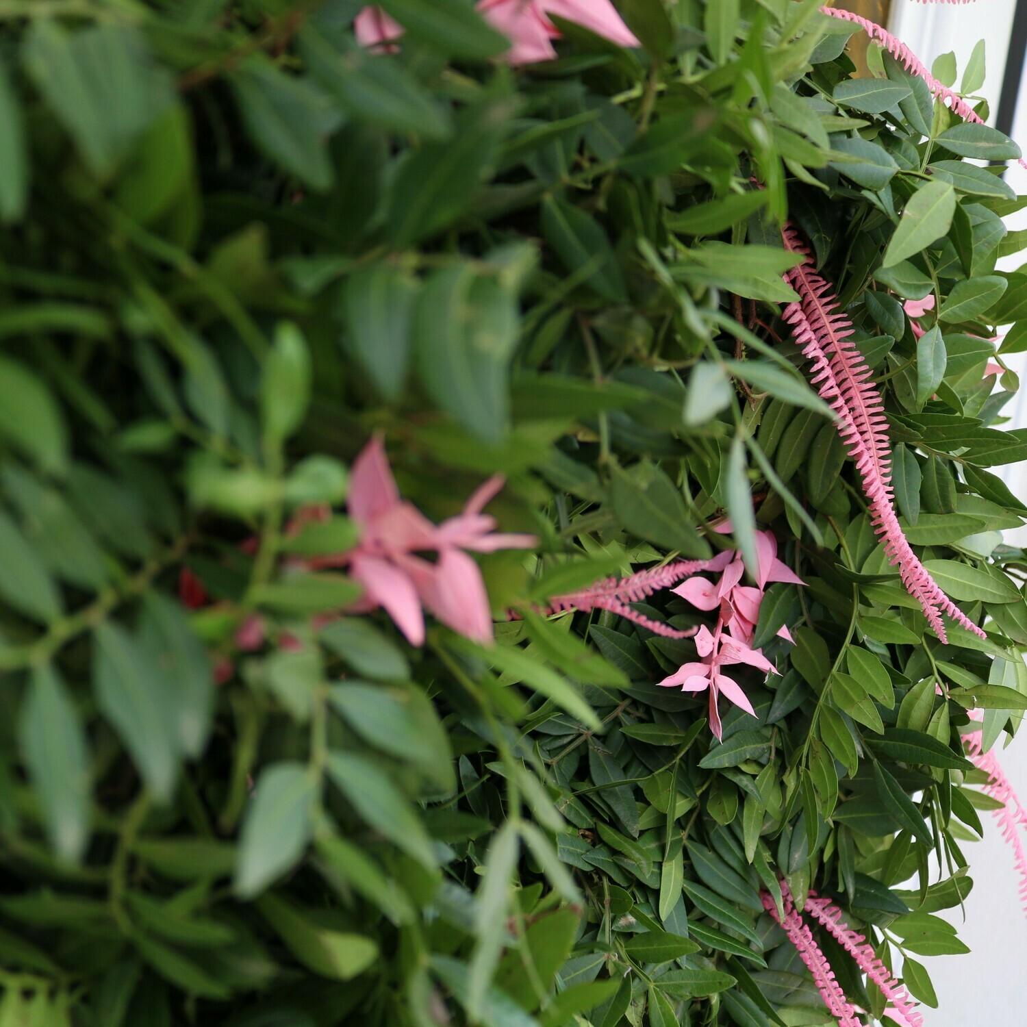 Door wreath pistachio "pink"