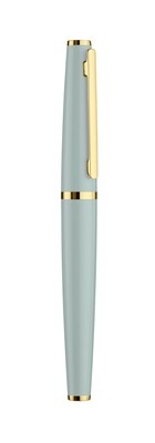 Design 06 Fountain pen EF - pistachio shiny, fittings yellowgold plated
