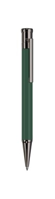 Design 04 Ballpoint pen - barrel sage green shiny lacquered, cap and fittings ruthenium plated