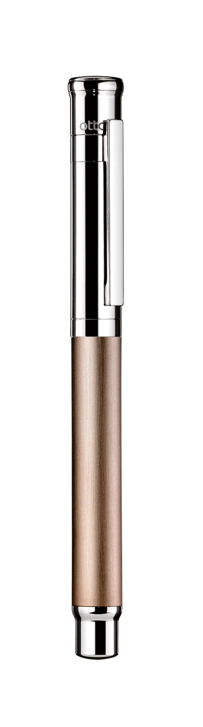 Design 04 Fountain Pen - satin finish sand matt lacquered with platinum plated