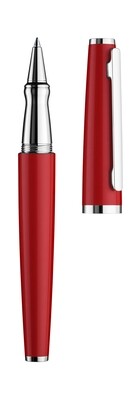 Design 06 Rollerball, red shiny, fittings platinum plated