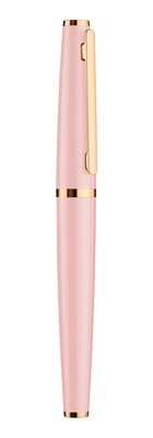 Design 06 Fountain pen M, pink shiny, fittings roségold plated