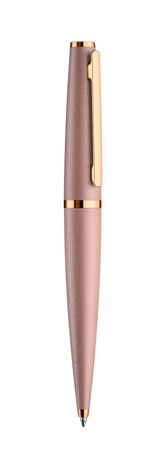 Design 06 Ballpoint pen, seashell pink matt, fittings rosegold plated