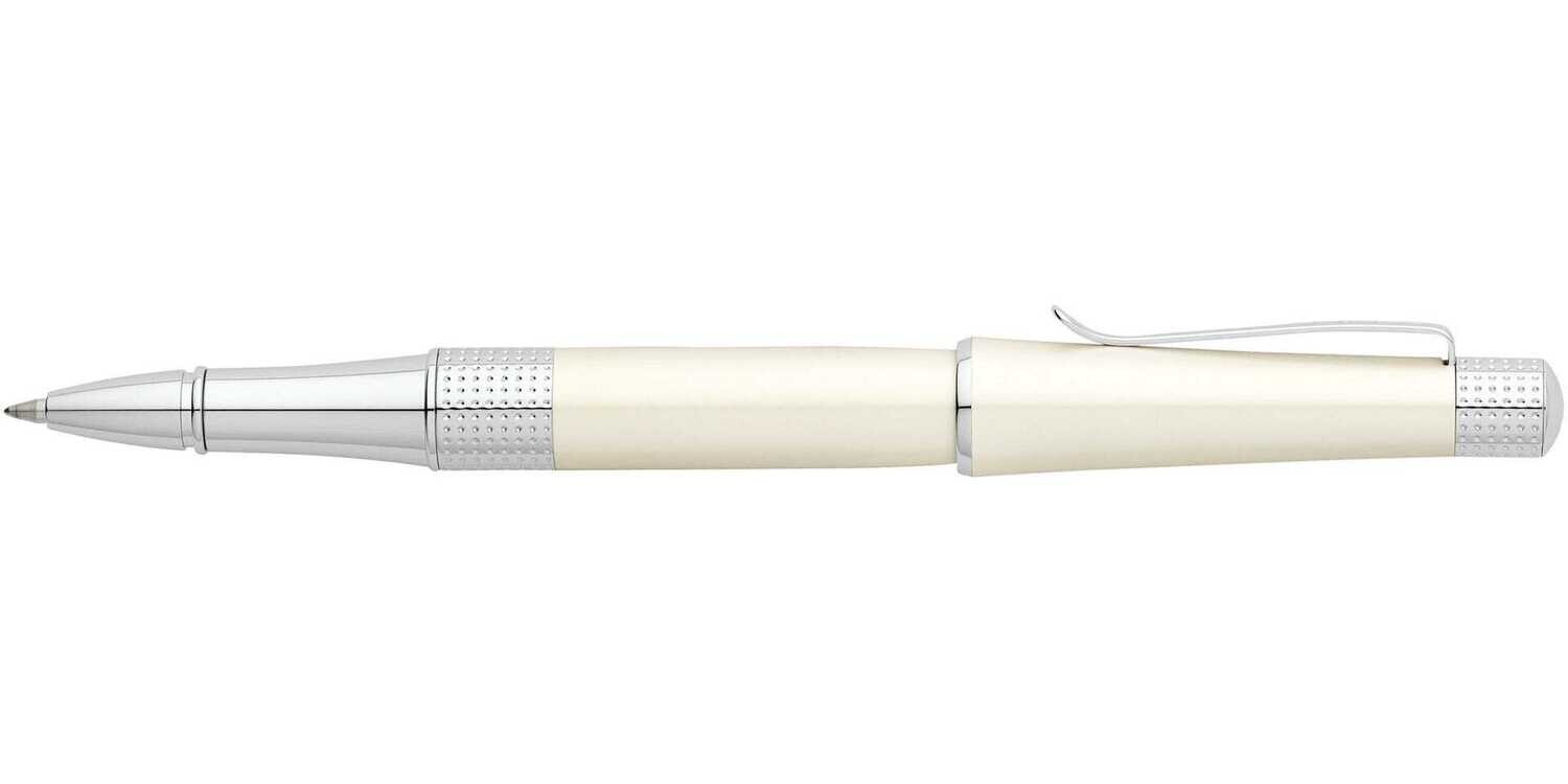 Cross Beverly Pearlescent White Lacquer Rollerball Pen