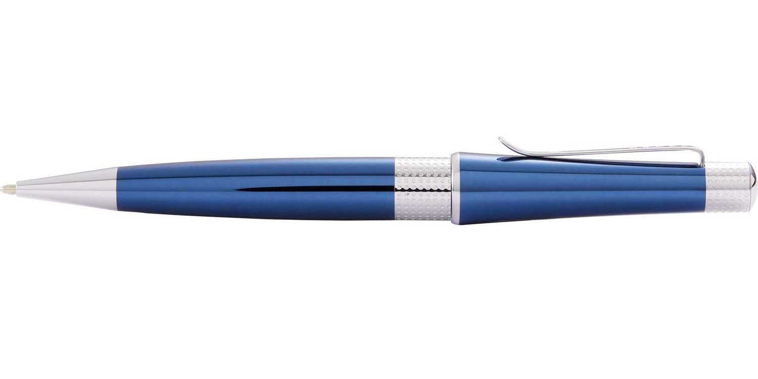 Cross Beverly Translucent Blue Lacquer Ballpoint Pen