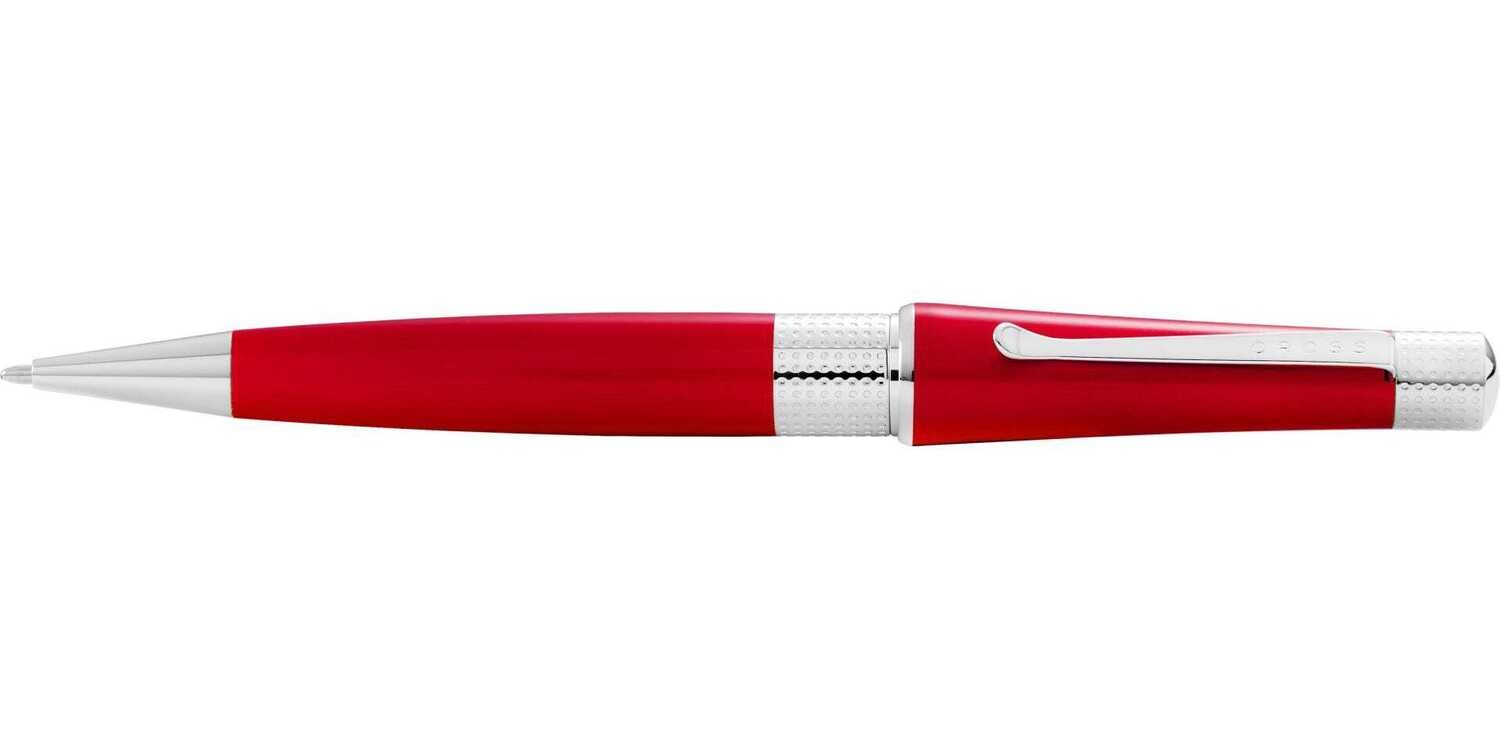 Cross Beverly Translucent Red Lacquer Ballpoint Pen