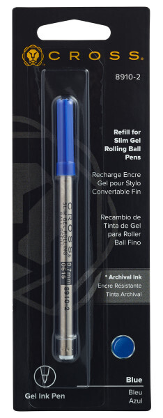 Slim Gel Rollerball Pen Refill - Blue - Single Pack