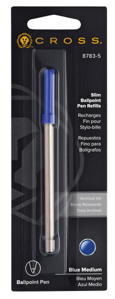 Slim Ballpoint Pen Refill - Black - Single Pack