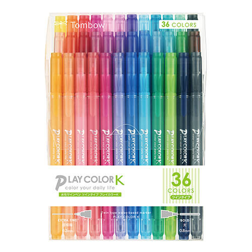 Play Color Double-Sided Marker Pen 36 Color Set