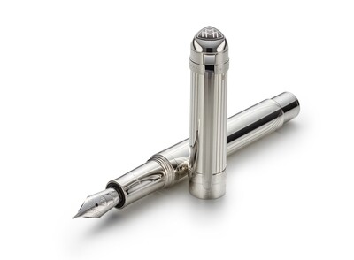 MAYBACH Fountain pen - Sterling-Silver / Platinum - 18 K solid gold nib in M