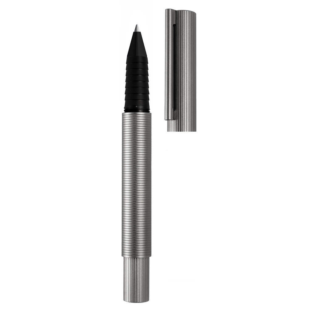 Otto Hutt Design 08 Үзгэн бал Barrel and cap brass matte ruthenium plated, grip matte PVD coated