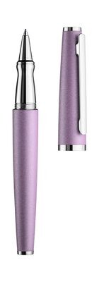 Design 06 Roller Ball pen, lavender violet matt, fittings platinum plated