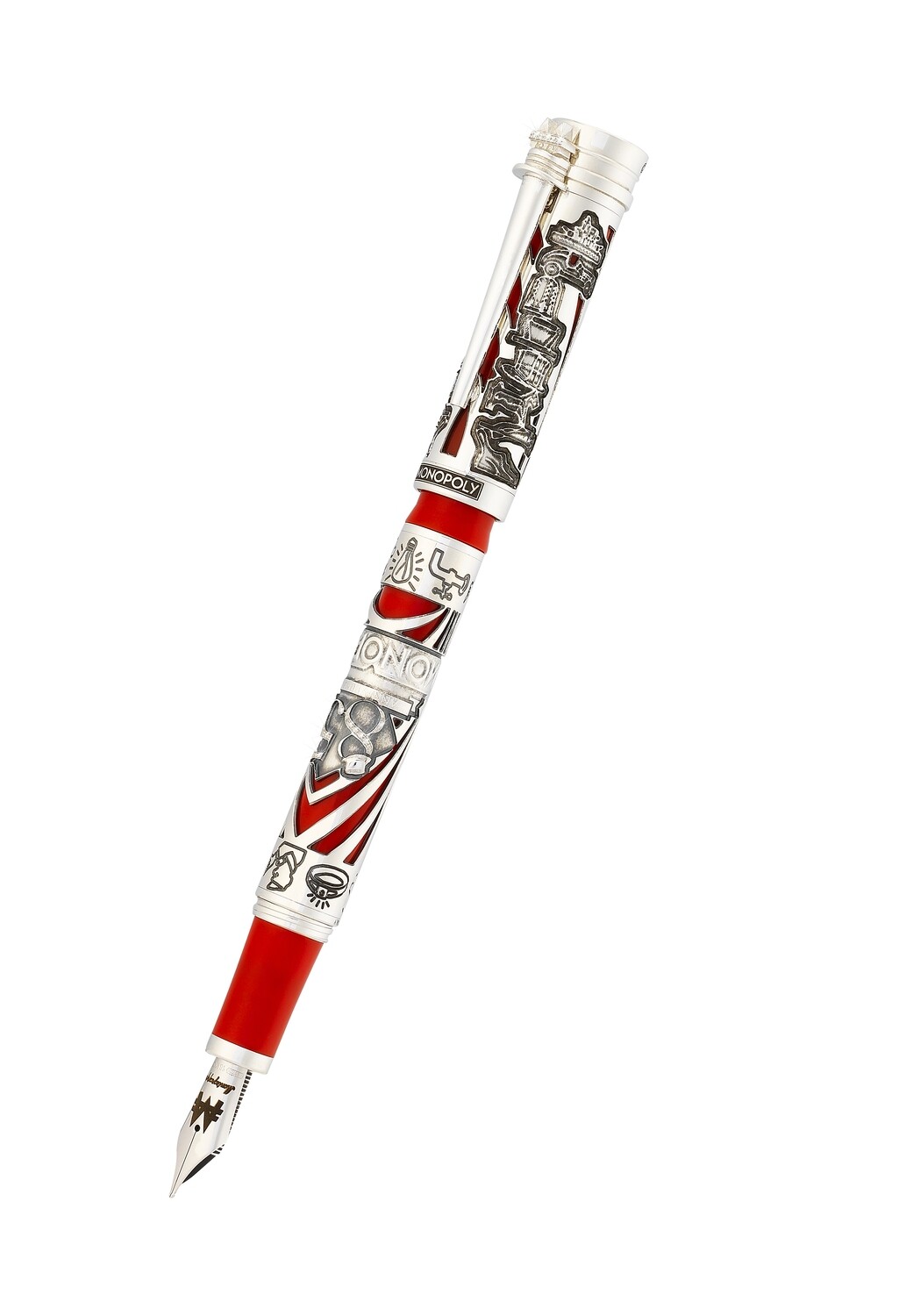 Monopoly L.E. 85th Anniversary, Fountain Pen, Silver, Medium
