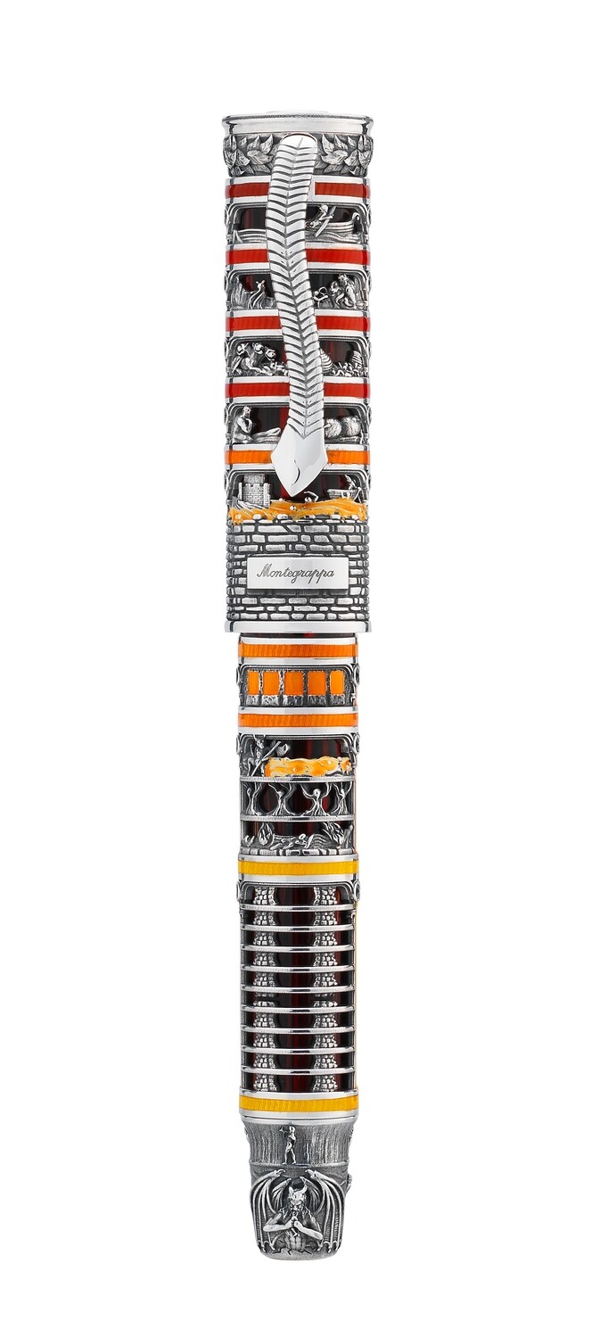 Dante Alighieri: Inferno Fountain Pen, Silver, Medium