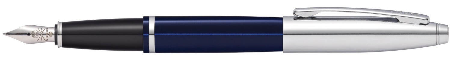 Cross Calais Blue Chrome Fountain Pen Medium