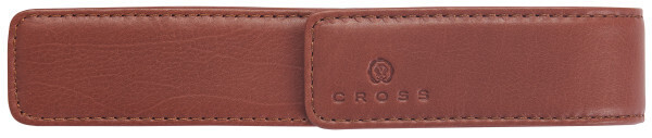 Tan Leather Single Pen Pouch