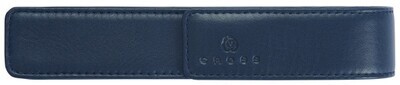 Midnight Blue Leather Single Pen Pouch