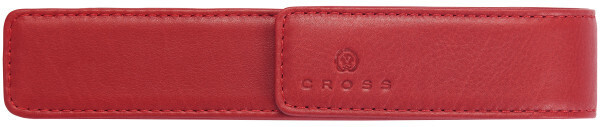 Crimson Leather Single Pen Pouch