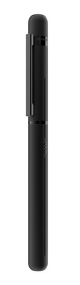 Design 03 Fountain Pen - Matt black lacquered/ ruthenium &amp; PVD coated
