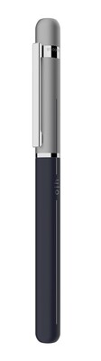 Design 03 Fountain Pen - Matt navygrey lacquered/ platinum plated