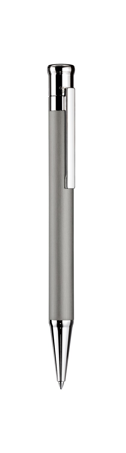 Design 04 Ballpoint Pen - Graphitegrey matte with platinum plated