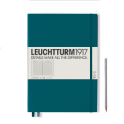 Pacific Green, Master Slim (A4+), 123 pages, ruled