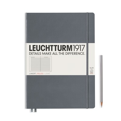 Anthracite, Master Slim (A4+), 123 pages, ruled