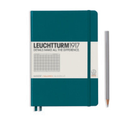Pacific Green, Medium (A5), 251 pages, squared