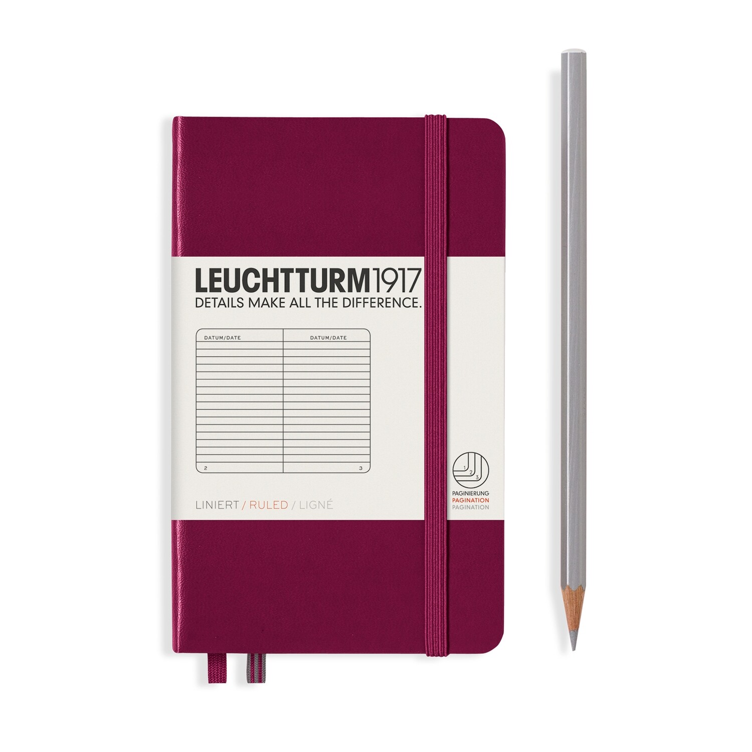 Port Red, Pocket (A6), 187 pages, ruled