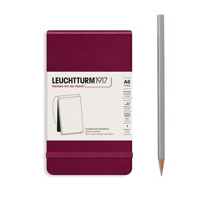 Port Red, Notepad, Pocket (A6), 184 pages, dotted