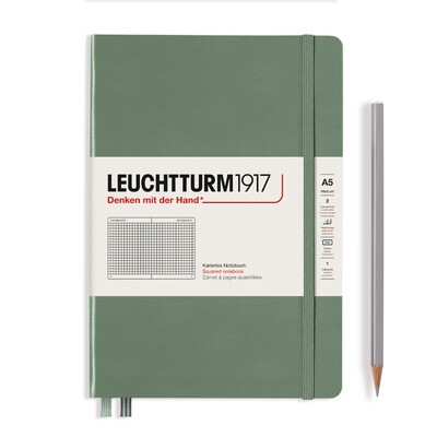 Olive, Medium (A5), 251 pages, squared