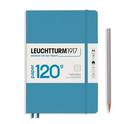 Nordic Blue, 120G Edition notebook, Medium (A5), 203 pages,
