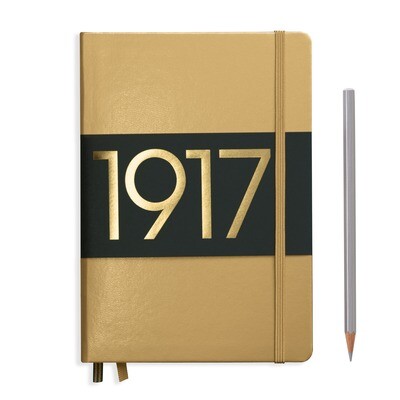 Gold, Medium (A5), 251 pages, ruled