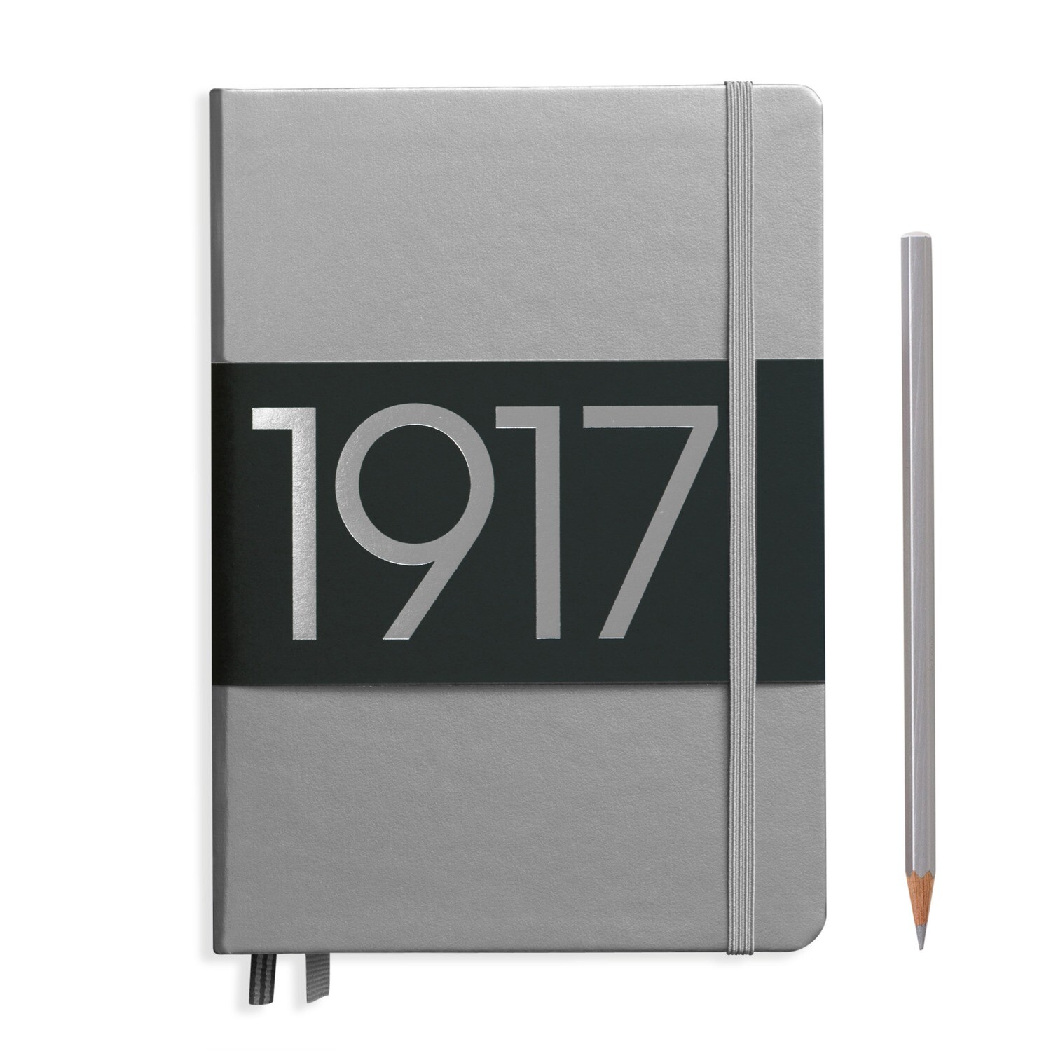 Silver, Medium (A5), 251 pages, dotted
