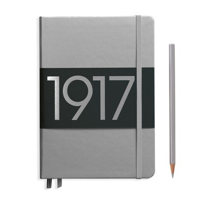 Silver, Medium (A5), 251 pages, dotted