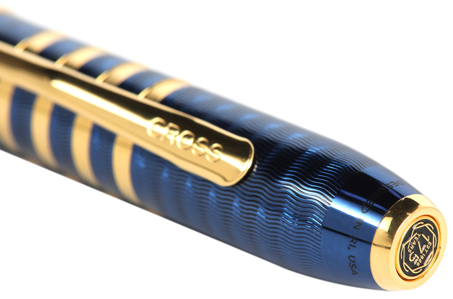 Townsend Special-Edition 175th Anniversary Collection Translucent Blue Lacquer Rollerball Pen