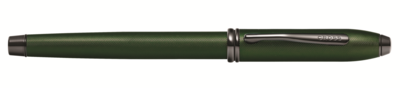 Townsend Matte Green PVD Micro-knurl Rollerball Pen
