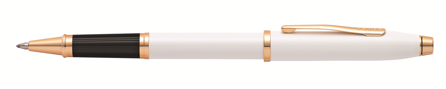 Century II Pearlescent White Lacquer Rollerball Pen
