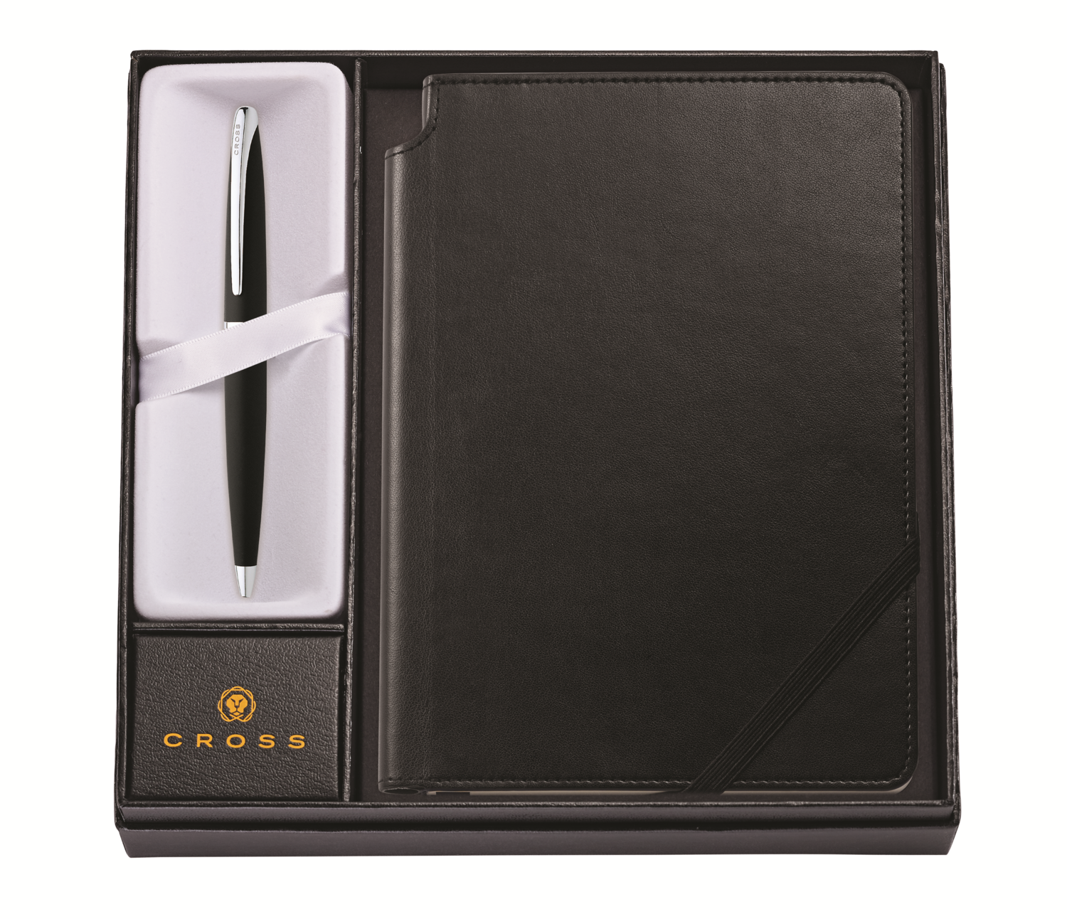 Cross ATX Basalt Black Ballpoint with Black Journal