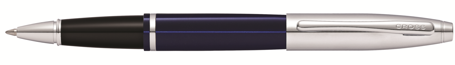 Chrome/ Blue Rollingball Pen
