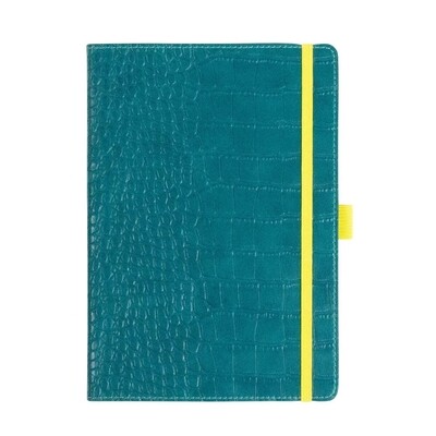 MAJOIE notebook DIN A5 croc blue