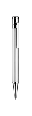 Design 04 Ballpoint pen - Platin gray, Barrel platin plated matte, parts platinated shiny